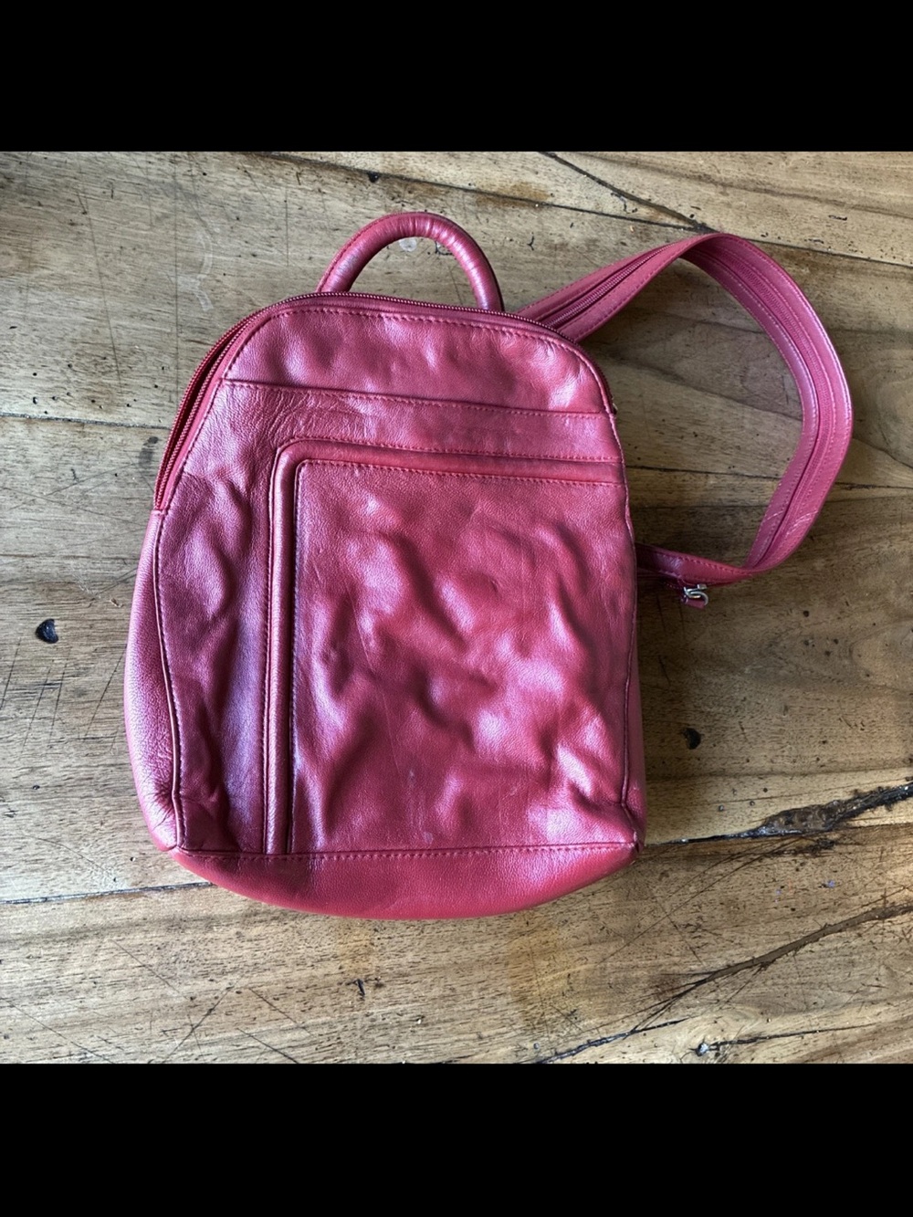 Wilsons Leather Red Backpack
